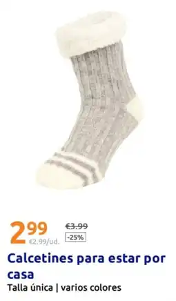 Action Calcetines para estar por casa oferta
