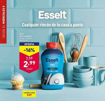 ALDI Esselt Gel Lavavajillas oferta