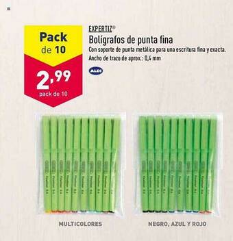 ALDI Expertiz Bolígrafos De Punta Fina oferta