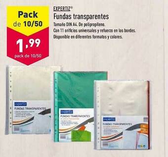 ALDI Expertiz Fundas Transparentes oferta
