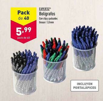 ALDI Expertiz Bolígrafos oferta