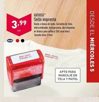 ALDI Expertiz Sello Imprenta oferta