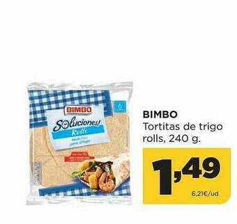 Alimerka Bimbo Tortitas De Trigo Rolls oferta