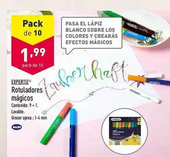 ALDI Expertiz Rotuladores Mágicos oferta