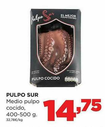 Alimerka Pulpo Sur Medio Pulpo Cocido oferta