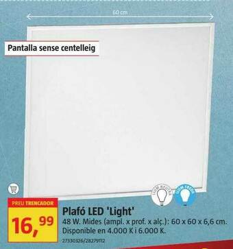 Bauhaus Plafó Led 'light' oferta