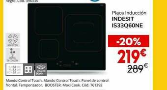 Conforama Placa Inducción Indesit Is33q60ne oferta