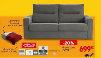 Conforama Sofá Cama Goya oferta