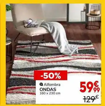 Conforama Alfombra Ondas oferta
