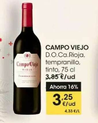 Eroski Campo Viejo D.o.ca. Rioja Tempranillo Tinto oferta