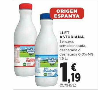 Hipercor Llet Asturiana oferta