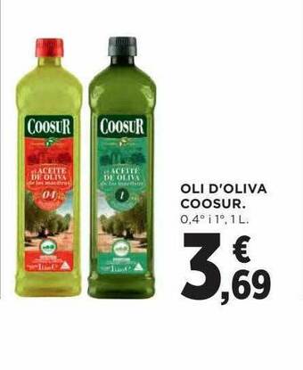 Hipercor Oli D'oliva Coosur oferta