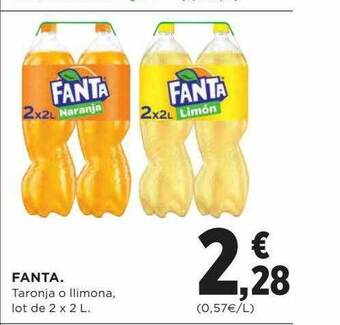 Hipercor Fanta Taronja O Llimona oferta