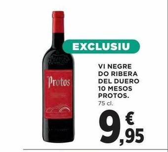 Hipercor Vi Negre Do Ribera Del Duero 10 Mesos Protos oferta