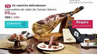 La tienda en casa Lote Paleta De Cebo De Cambo Ibérico oferta