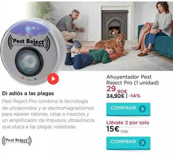 La tienda en casa Ahuyentador Pest Reject Pro oferta