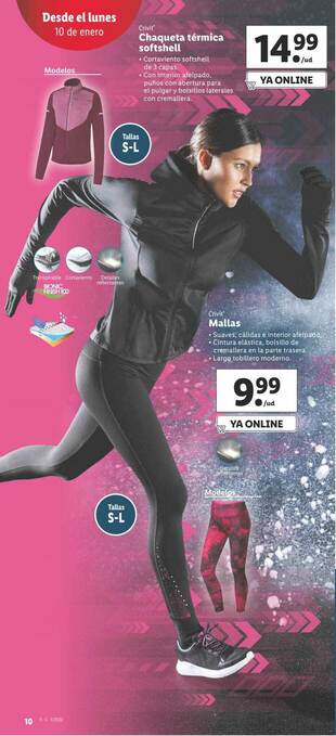 El precio y las condiciones de Lidl están en el catálogo o el sitio web que  dirigen.