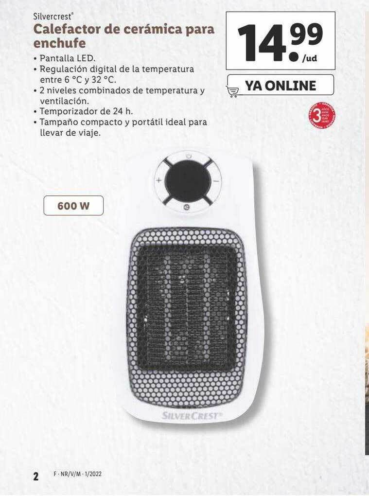 Silvercrest Calefactor De Ceramica Para Enchufe oferta en Lidl