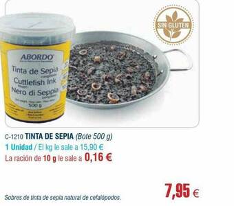Abordo Tinta De Sepia oferta