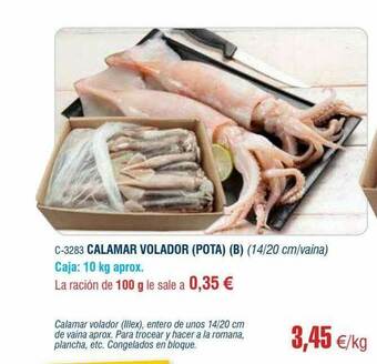 Abordo Calamar Volador (pota) (b) oferta
