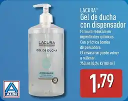 ALDI LACURA Gel de ducha con dispensador oferta