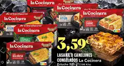 Gadis LA COCINERA Lasana o canelones congelados oferta