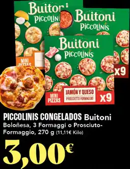 Gadis BUITONI Piccolinis congelados oferta