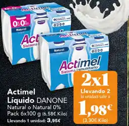 Gadis DANONE Actimel Líquido oferta