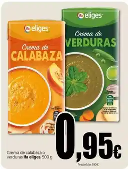 Unide Market Ifa eliges - crema de calabaza o verduras oferta