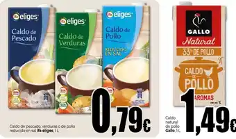 Ifa eliges - caldo de pescado, verduras o de pollo reducido en sal