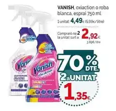 Condis Vanish - oxiaction o roba blanca oferta