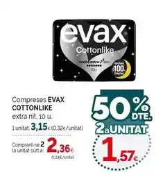 Condis Evax - compreses extra oferta