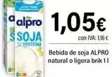 Cash Ifa Alpro - bebida de soja natural o ligera brik oferta