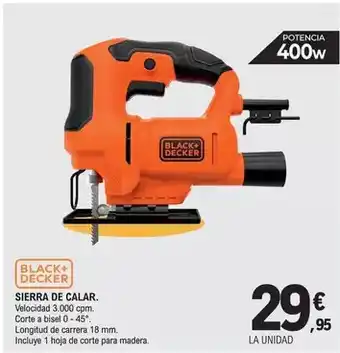 E.Leclerc Black & decker - sierra de calar oferta