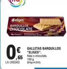 E.Leclerc Eliges - galletas barquillos oferta