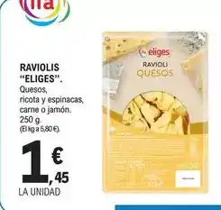 E.Leclerc Eliges - raviolis oferta