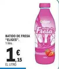 E.Leclerc Eliges - batido de fresa oferta