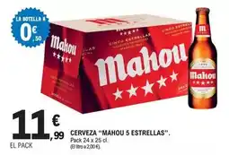 E.Leclerc Mahou s estrellas - cerveza oferta