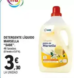 E.Leclerc Sabe - detergente líquido marsella oferta