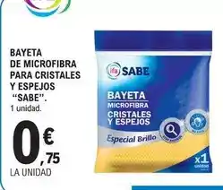 E.Leclerc Sabe - bayeta de microfibra para cristales y espejos oferta