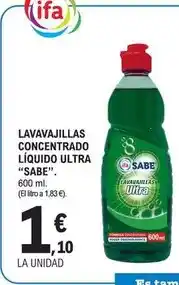 E.Leclerc Sabe - lavavajillas concentrado liquido ultra oferta
