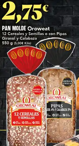 Gadis OROWEAT Pan molde oferta