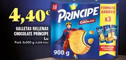Gadis LU Príncipe galletas rellenas chocolate oferta