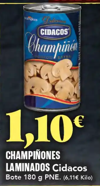 Gadis CIDACOS Champiñones laminados oferta