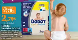 Gadis Sensitive DODOT Recambio Quatropack 216 uds. (0,04€ Unidad) Llevando 1 unidad: 9,29€ oferta