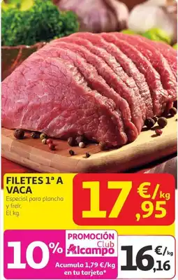 Alcampo Filetes 1ª a vaca oferta