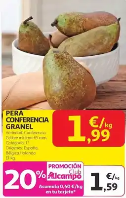 Alcampo Granell - pera conferencia oferta
