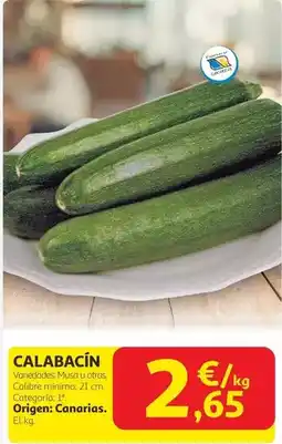 Alcampo Musa - calabacín oferta