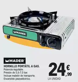 E.Leclerc Mader - hornillo portátil a gas oferta