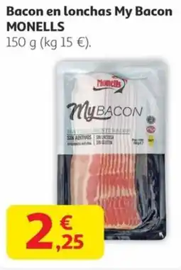 Alcampo MONELLS Bacon en lonchas My Bacon oferta